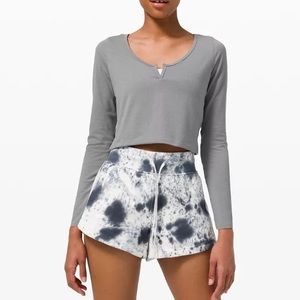 Lululemon Cropped Long Sleeve Henley